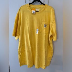 Men’s Carhartt XL yellow t shirt. Loose fit